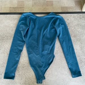 Wmns Abercrombie&Fitch blue long sleeve bodysuit SIZE XS NWT